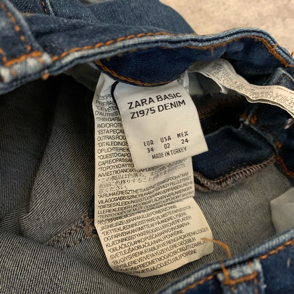 Zara jeans size 34 is 02 - Picture 5 of 5